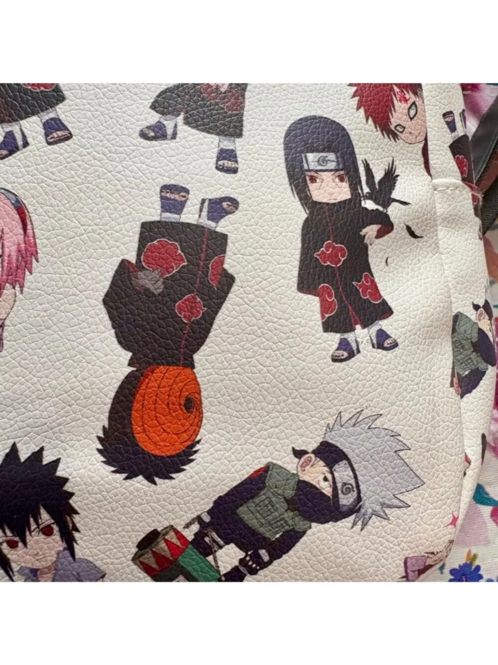 Naruto Shippuden Mini Anime Bag Kawaii Otaku Backpack W/ Akatsuki & Team7 Chibi